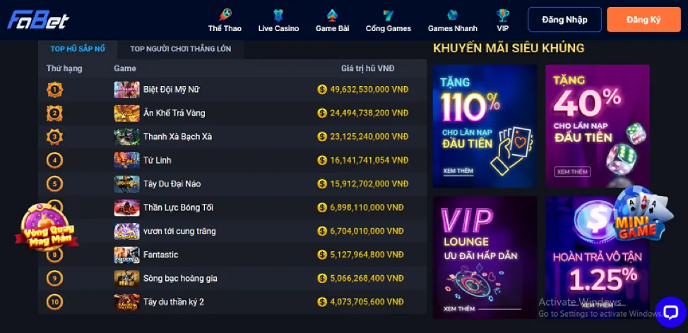 Banner kêu gọi hành động tham gia VIP hv88 win